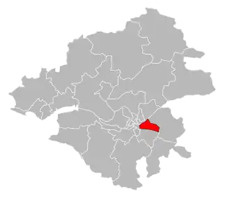 Кантон на карте департамента Атлантическая Луара