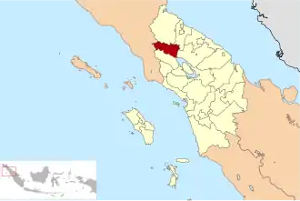 округ Каро на карте