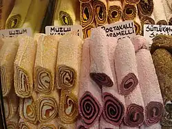 Многослойный рахат-лукум.