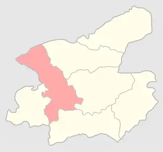 Остроленский уезд на карте