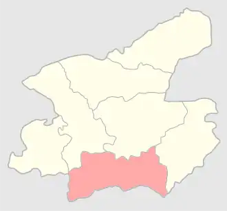 Островский уезд на карте