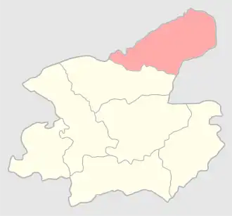 Щучинский уезд на карте