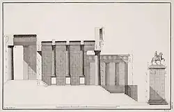 Пропилеи афинского Акрополя. Реконструкция. 1770. Офорт