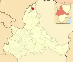 Расположение муниципалитета на карте провинции