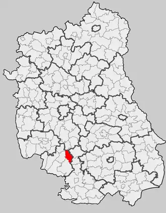 Хшанув на карте