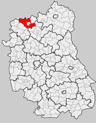 Лукув на карте