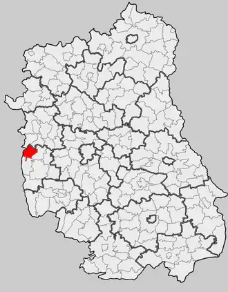 Вилькув на карте