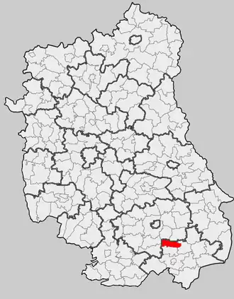 Крынице на карте