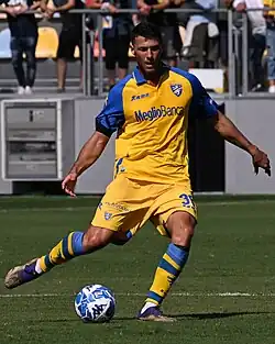 Маццителли в составе «Фрозиноне» в 2022 году