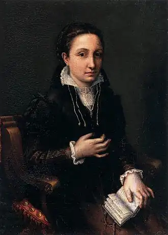 Lucia Anguissola, Self-Portrait, 1557. Castello Sforzesco, Milan.