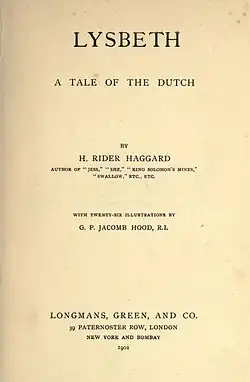 Титульный лист романа (1901)
