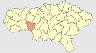 Лысогорский район на карте