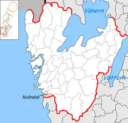 Мёльндаль на карте
