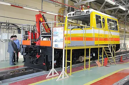 Мотовоз МТК1-007 в депо