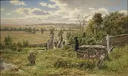 Пейзаж с кладбищем, 1891, Эстонский художественный музей