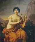 Мадам де Сталь в образе Коринны. Копия с оригинала Виже-Лебрен