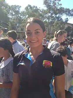 Мэддисон Роччи в форме «Канберра Кэпиталз» (19 февраля 2019 года)