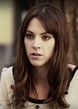 Мэгги Сивантос в 2014 году во время съёмок фильма «Гидролиз»