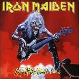 Обложка сингла Iron Maiden «Fear of the Dark» (1993)