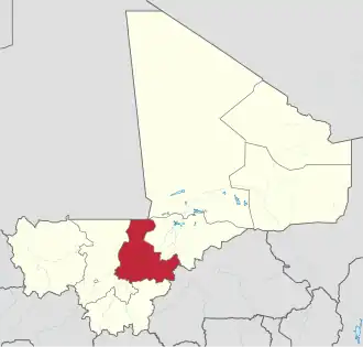 Сегу на карте