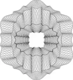 Гильош, узор на ценных бумагах