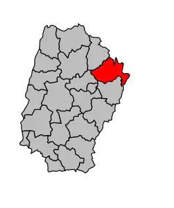 Кантон на карте департамента Эн