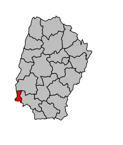 Кантон на карте департамента Эн