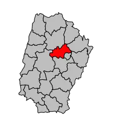 Кантон на карте департамента Эн