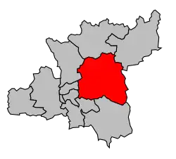 Кантон на карте департамента Алье