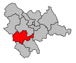 Кантон на карте департамента Алье