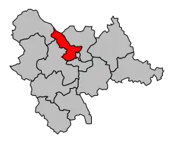 Кантон на карте департамента Алье