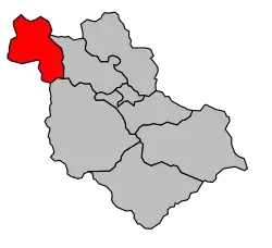 Кантон на карте департамента Верхние Альпы