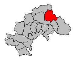 Кантон на карте департамента Верхние Альпы