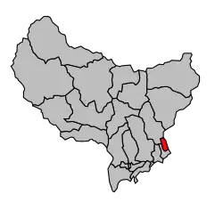 Кантон на карте департамента Приморские Альпы