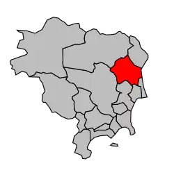 Кантон на карте департамента Приморские Альпы