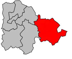 Кантон на карте департамента Арденны