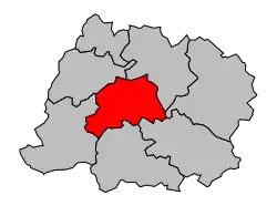 Кантон на карте департамента Арденны