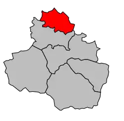 Кантон на карте департамента Арьеж