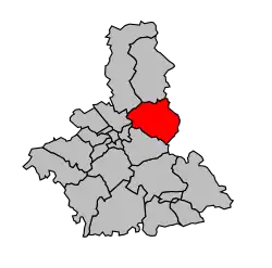 Кантон на карте департамента Об