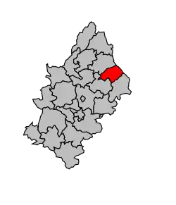 Кантон на карте департамента Аверон