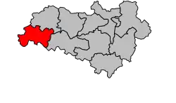 Кантон на карте департамента Шаранта