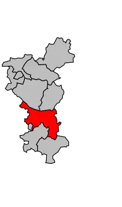 Кантон на карте департамента Шаранта