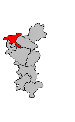 Кантон на карте департамента Шаранта