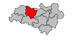 Кантон на карте департамента Шаранта