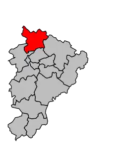 Кантон на карте департамента Шаранта