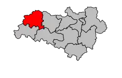 Кантон на карте департамента Шаранта