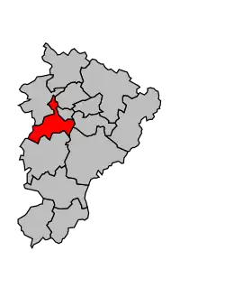 Кантон на карте департамента Шаранта