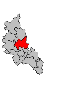 Кантон на карте департамента Коррез