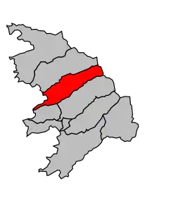 Кантон на карте департамента Южная Корсика