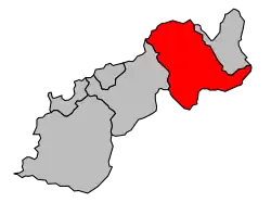 Кантон на карте департамента Верхняя Корсика